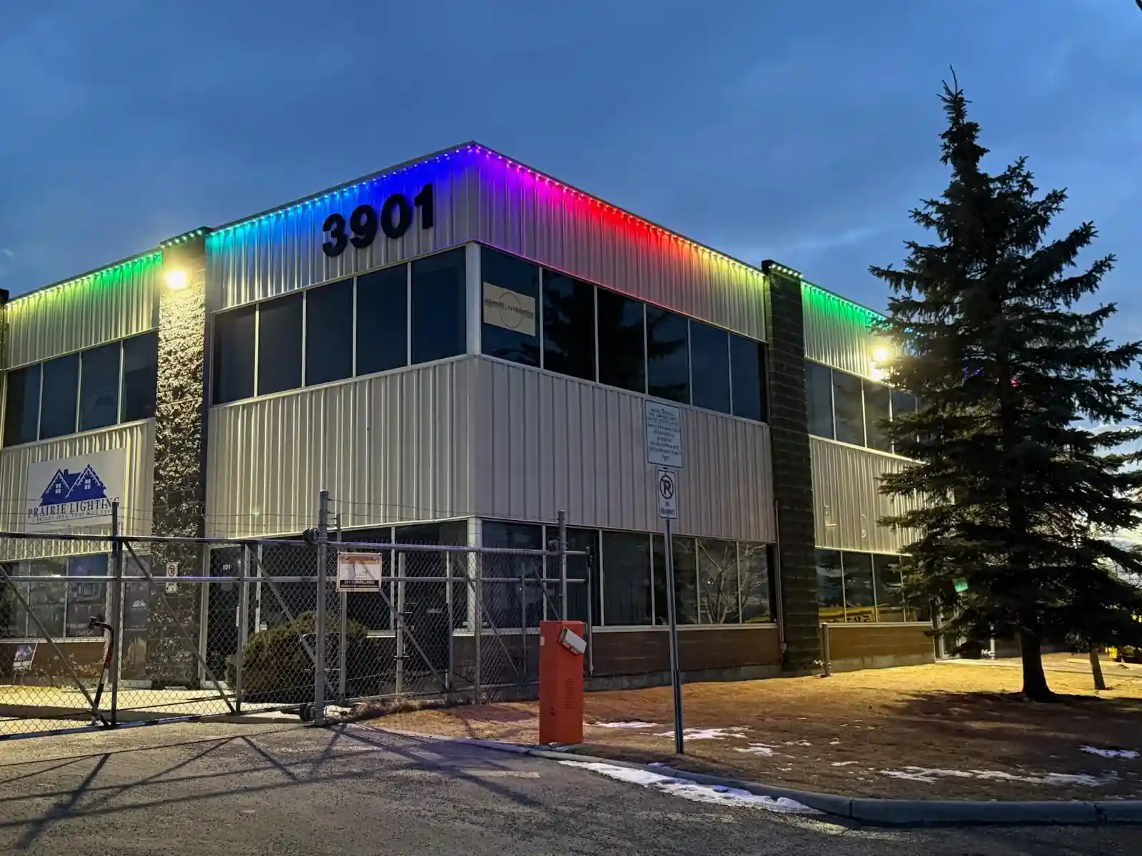 Commercial permanent LED lighting Edmonton — Custom Scenes scene