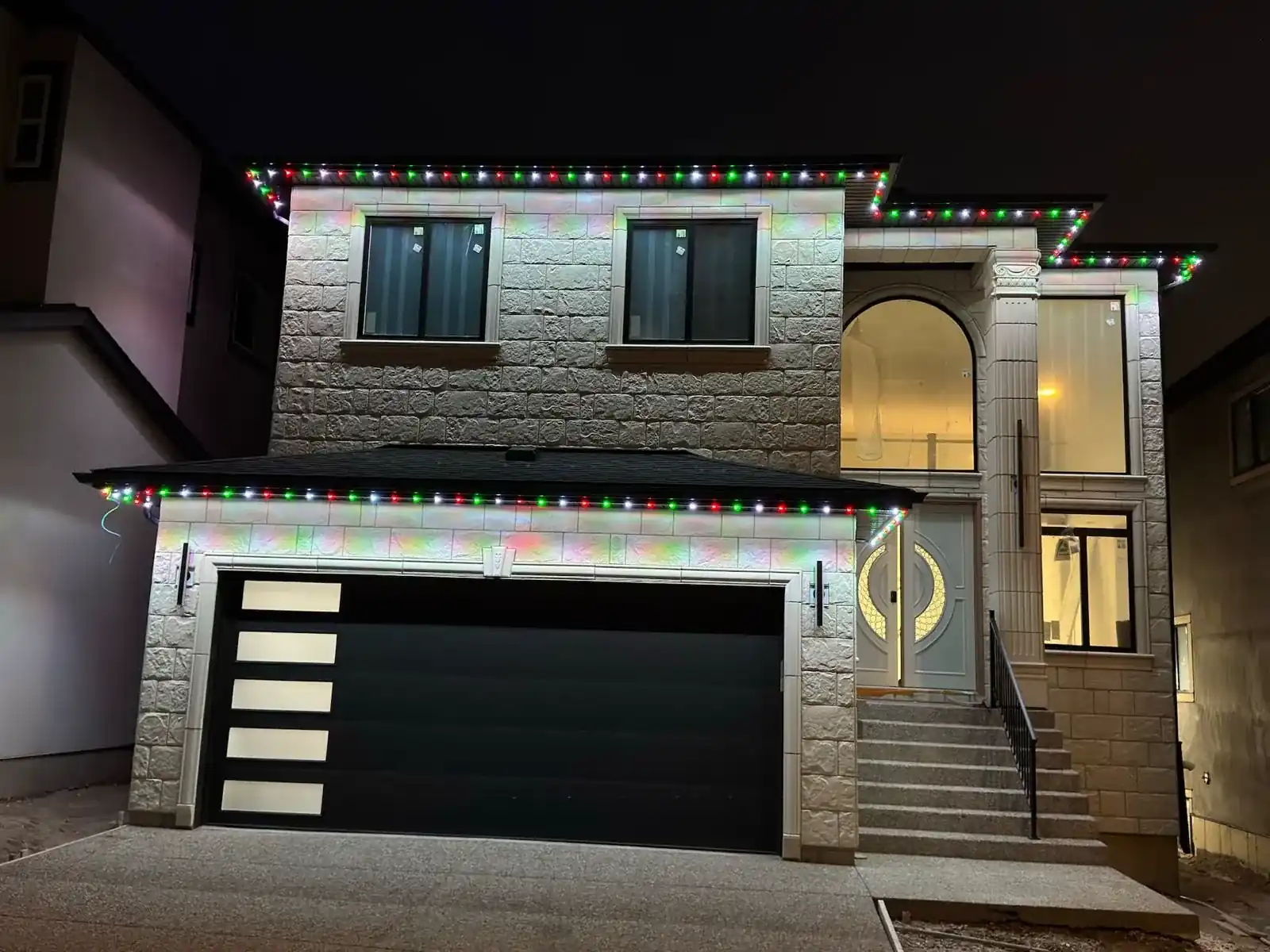 Multicoloured permanent outdoor lighting installation 2